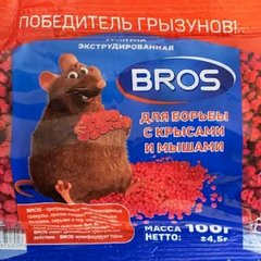 Средство от крыс и мышей БРОС гранулы 100г (Польша)